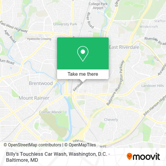 Billy's Touchless Car Wash map