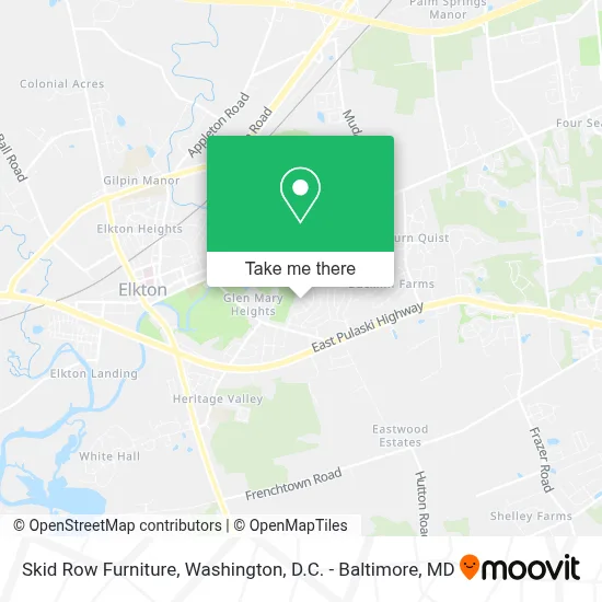 Skid Row Furniture map