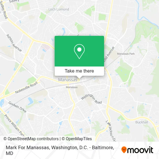 Mark For Manassas map