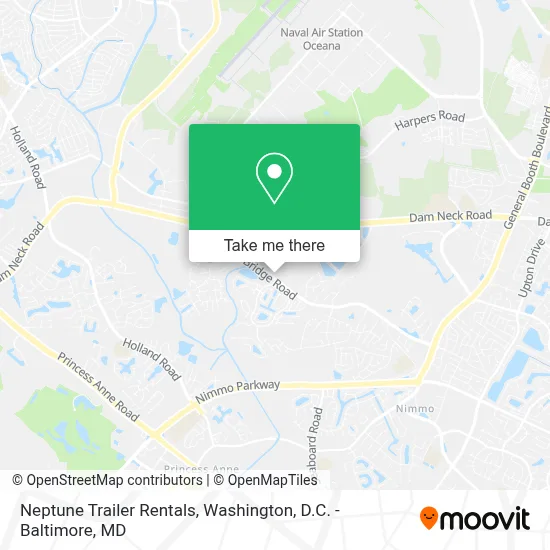 Neptune Trailer Rentals map