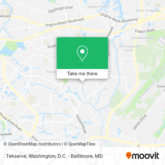 Tekserve map
