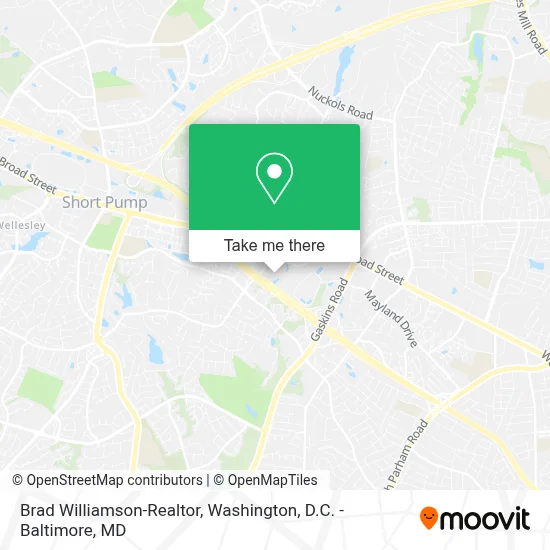 Brad Williamson-Realtor map