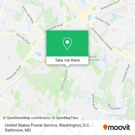 United States Postal Service map