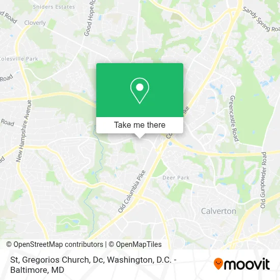 St, Gregorios Church, Dc map