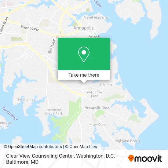 Clear View Counseling Center map