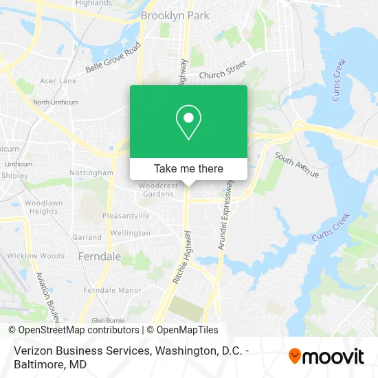 Verizon Business Services map