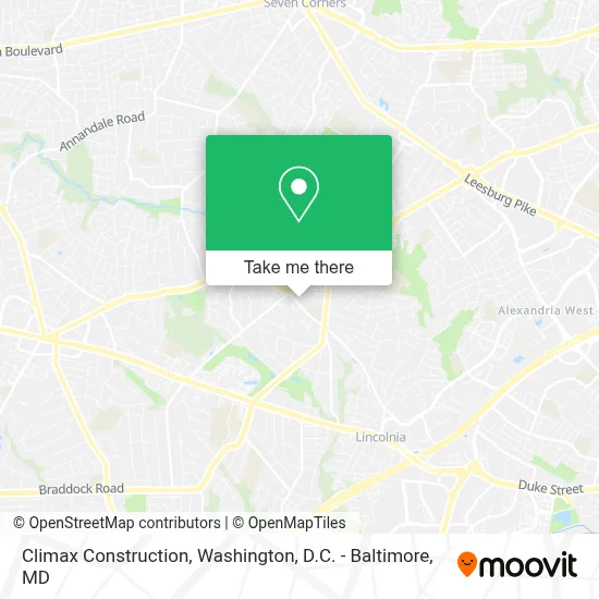 Climax Construction map