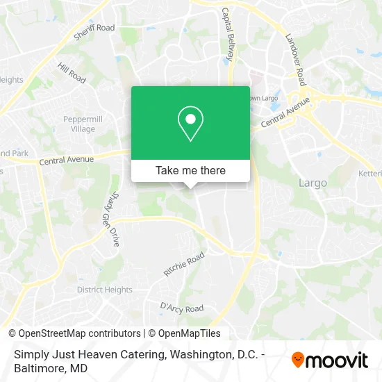 Simply Just Heaven Catering map