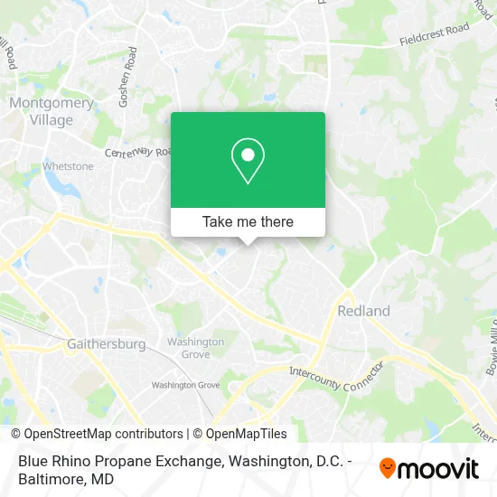 Blue Rhino Propane Exchange map