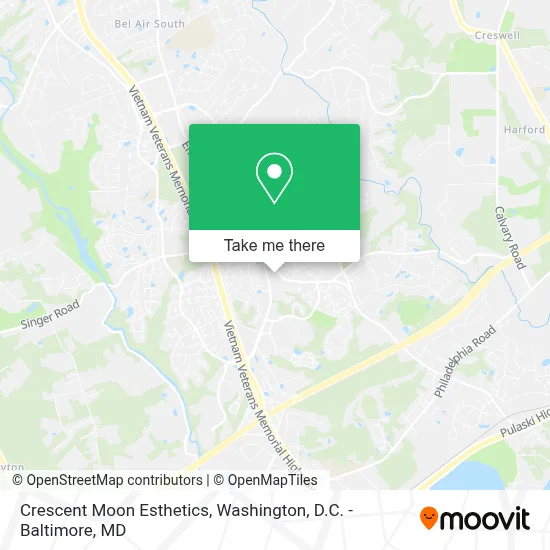 Crescent Moon Esthetics map