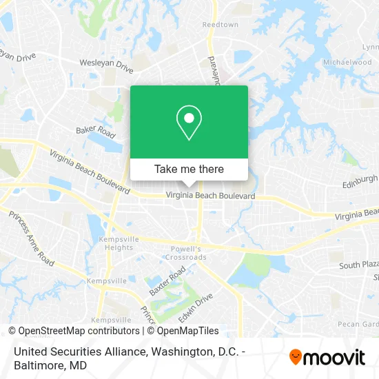 United Securities Alliance map