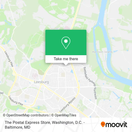The Postal Express Store map