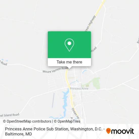 Princess Anne Police Sub Station map
