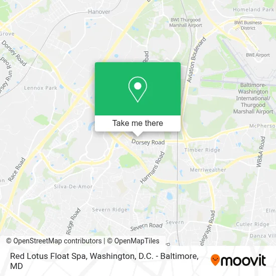 Red Lotus Float Spa map