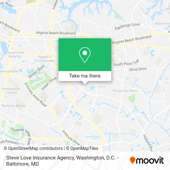 Steve Love Insurance Agency map