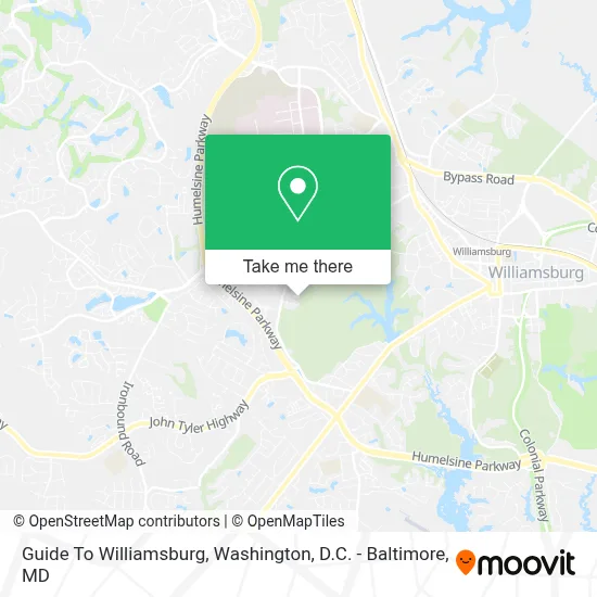 Guide To Williamsburg map