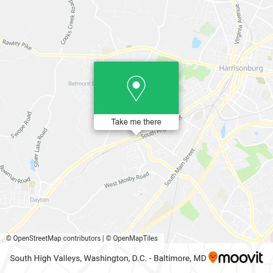 South High Valleys map
