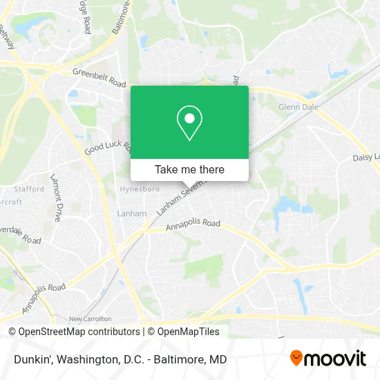 Dunkin' map