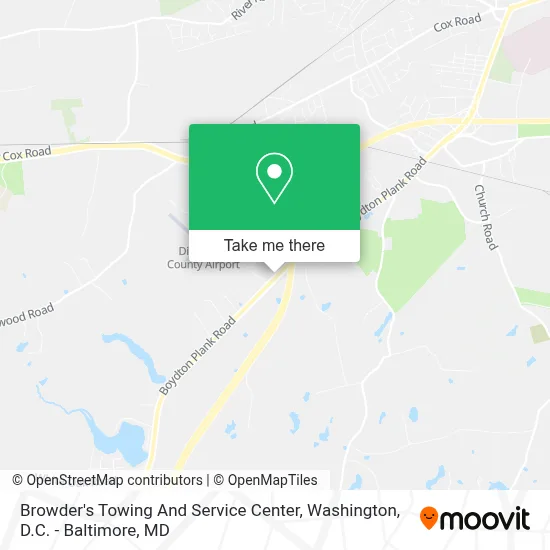 Browder's Towing And Service Center map