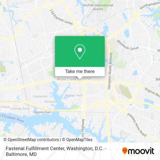 Fastenal Fulfillment Center map