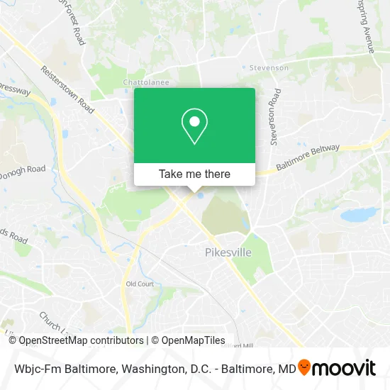 Wbjc-Fm Baltimore map