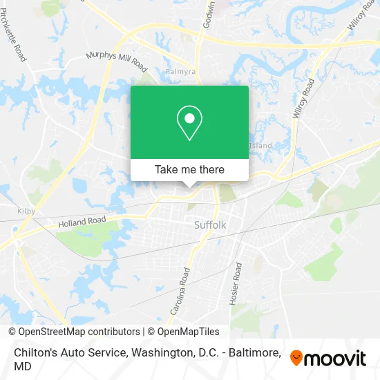 Chilton's Auto Service map