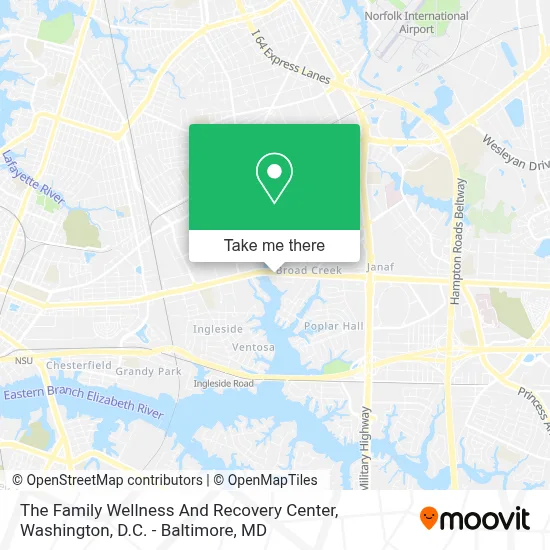 The Family Wellness And Recovery Center map
