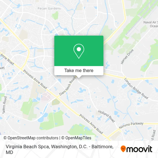 Virginia Beach Spca map