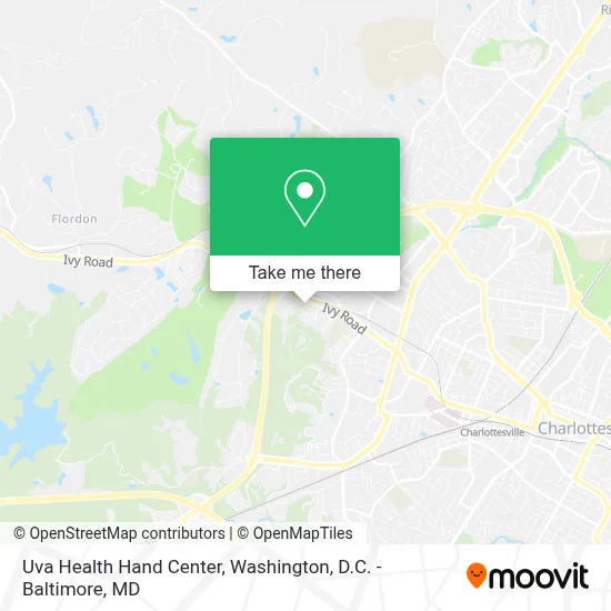 Uva Health Hand Center map