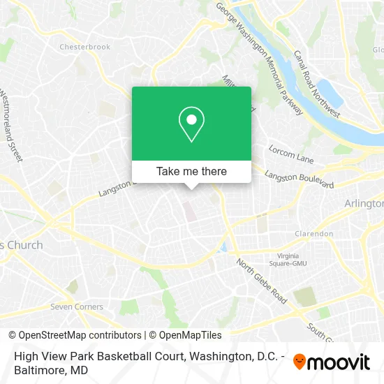 High View Park Basketball Court map