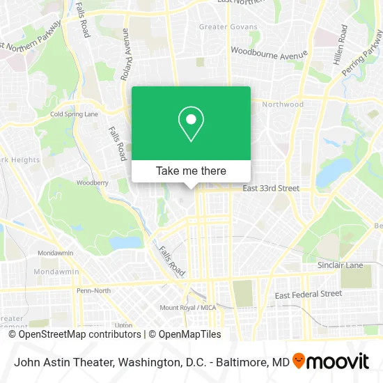 John Astin Theater map