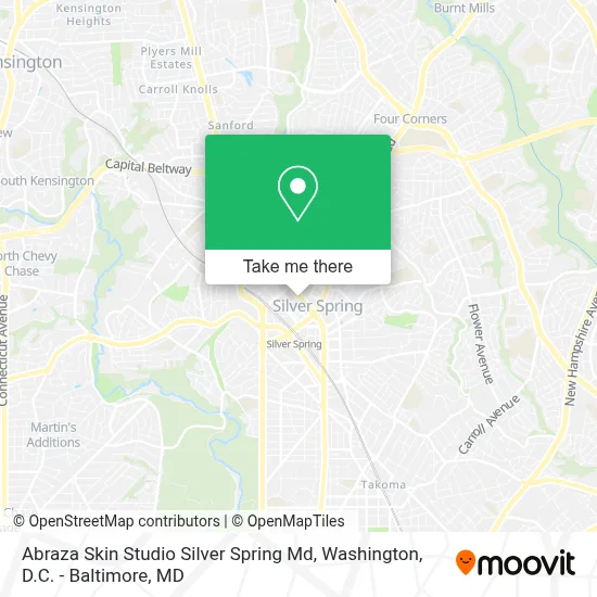 Abraza Skin Studio Silver Spring Md map