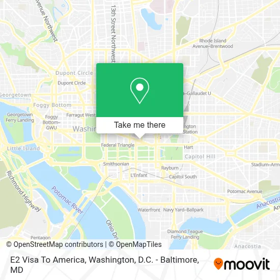 E2 Visa To America map