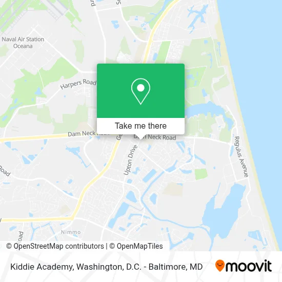 Kiddie Academy map