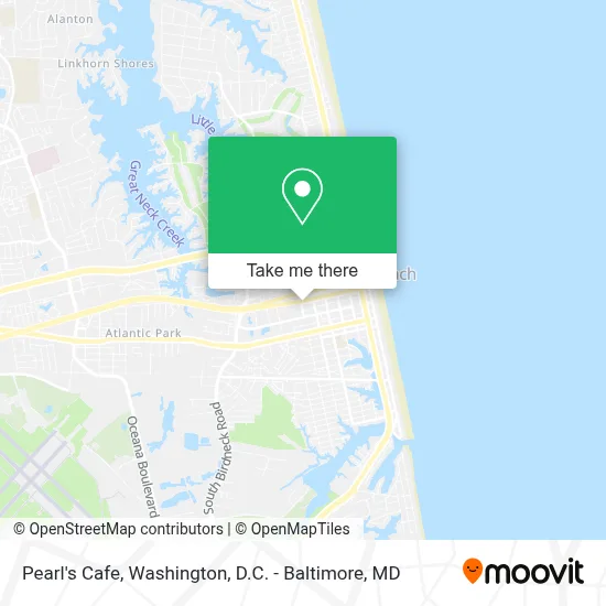 Pearl's Cafe map