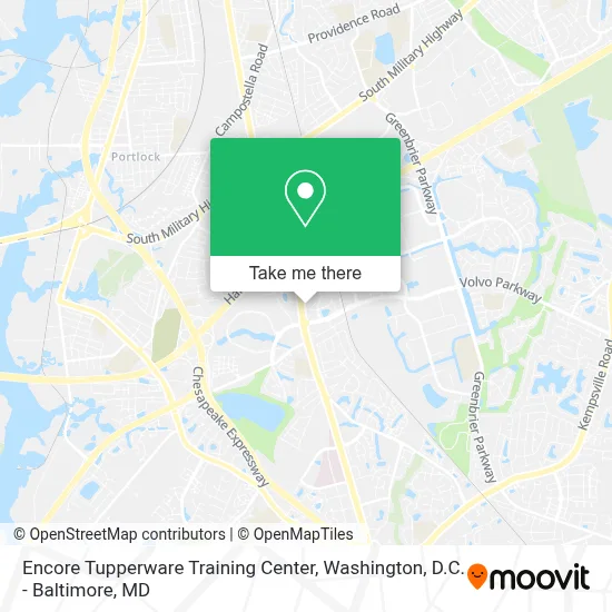 Encore Tupperware Training Center map