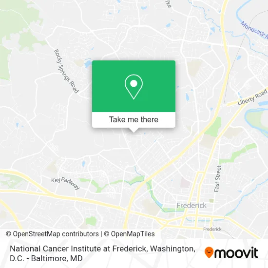 National Cancer Institute at Frederick map