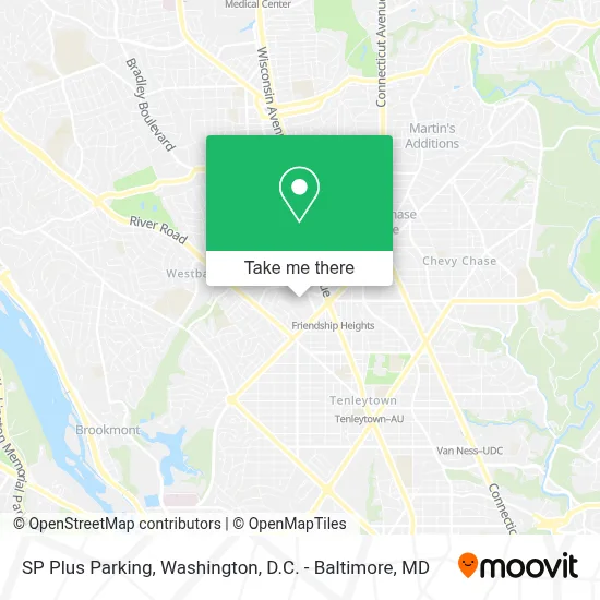 SP Plus Parking map