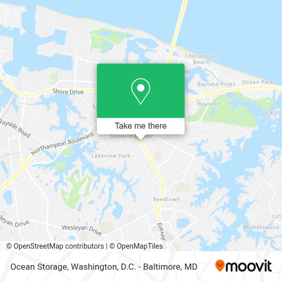 Ocean Storage map