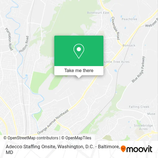 Adecco Staffing Onsite map