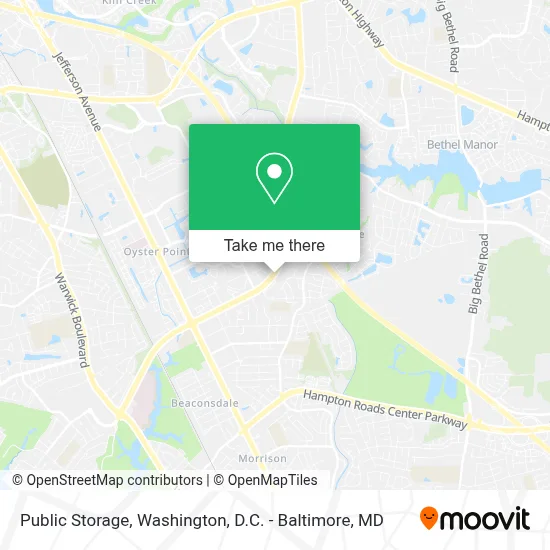 Public Storage map