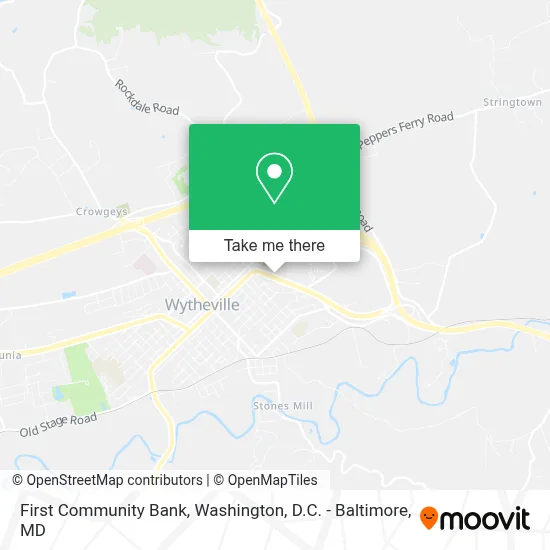 First Community Bank map
