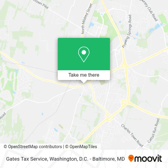Gates Tax Service map