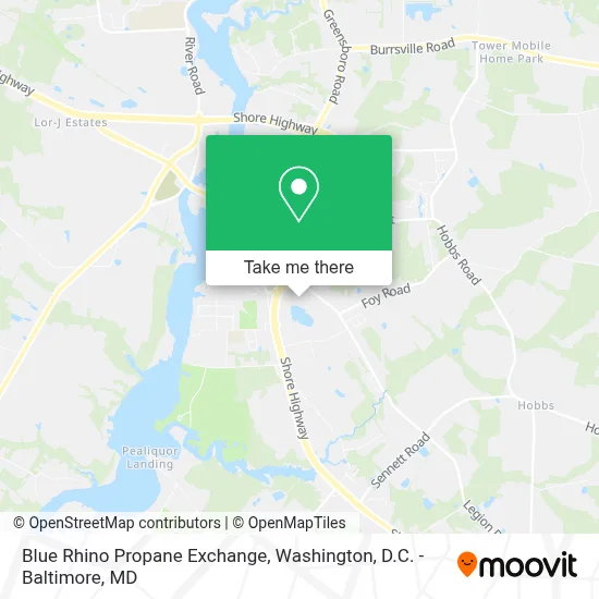 Blue Rhino Propane Exchange map