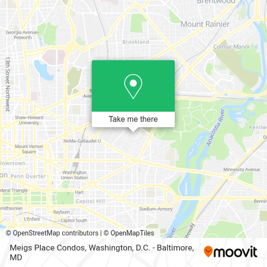 Meigs Place Condos map