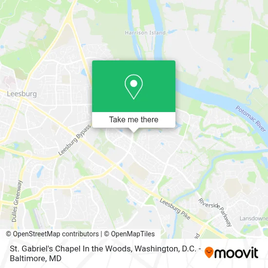 St. Gabriel's Chapel In the Woods map