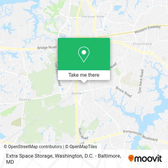 Extra Space Storage map