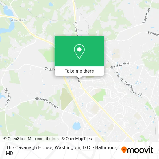 The Cavanagh House map