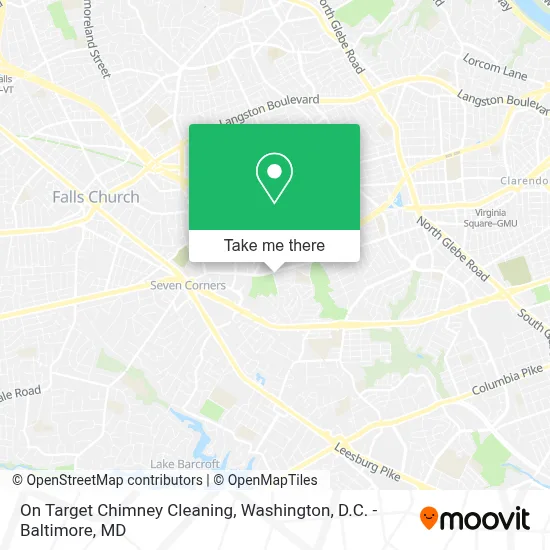 On Target Chimney Cleaning map