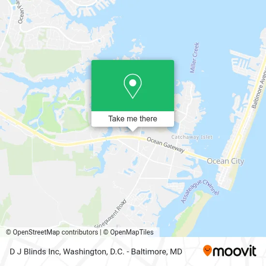 D J Blinds Inc map